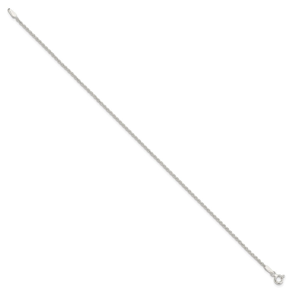 Sterling Silver 1.5mm Solid Rope Chain