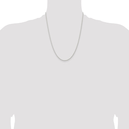 Sterling Silver 1.8mm Solid Rope Chain