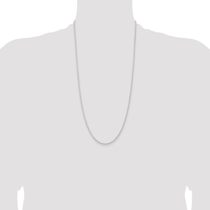 Sterling Silver 1.8mm Solid Rope Chain