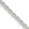 Sterling Silver 1.8mm Solid Rope Chain