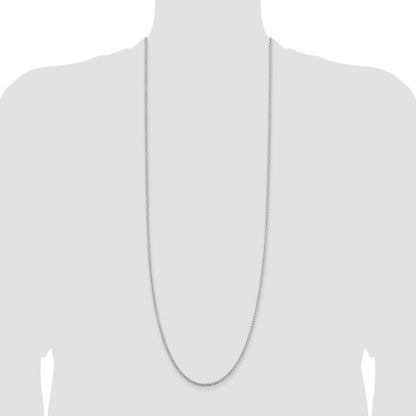 Sterling Silver 2.3mm Solid Rope Chain