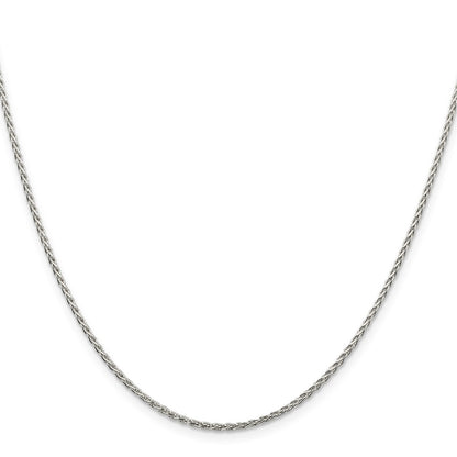 Sterling Silver 1.5mm Diamond-cut Spiga Chain w/2in ext.
