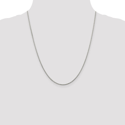 Sterling Silver 1.5mm Diamond-cut Spiga Chain