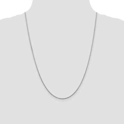 Sterling Silver 1.5mm Diamond-cut Spiga Chain