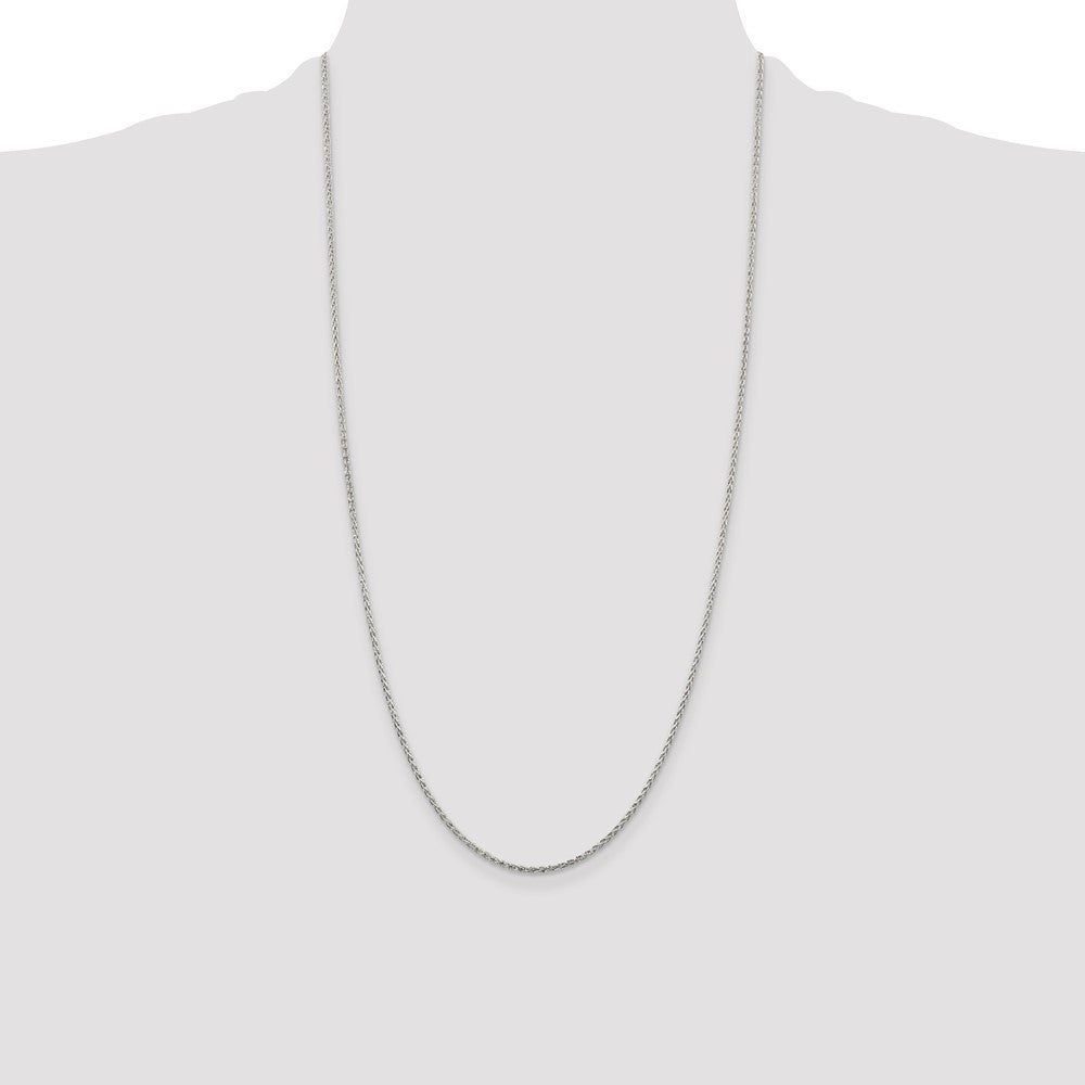 Sterling Silver 1.5mm Diamond-cut Spiga Chain