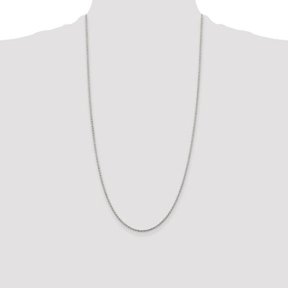 Sterling Silver 1.5mm Diamond-cut Spiga Chain