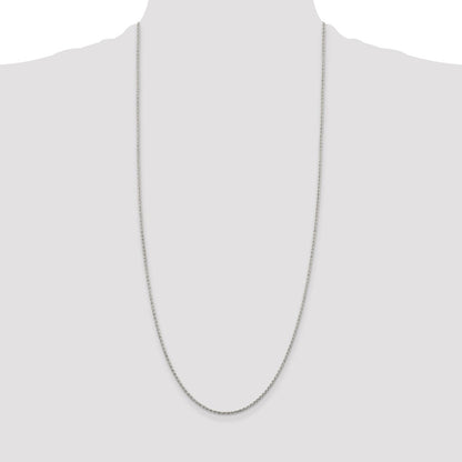 Sterling Silver 1.5mm Diamond-cut Spiga Chain