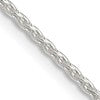 Sterling Silver 1.5mm Diamond-cut Spiga Chain w/4in ext.