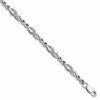 Sterling Silver Rhodium-plated Diam. Bracelet