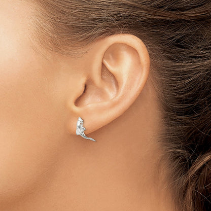 Sterling Silver Dolphin Mini Earrings