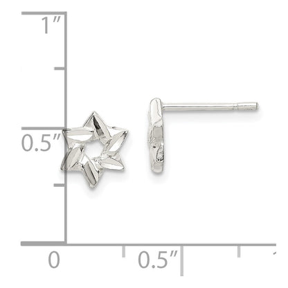 Sterling Silver Star Earrings