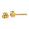 Affordable Expressions Sterling Silver Gold-tone Polished Love Knot Post Earrings