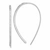 Sterling Silver Rhodium-plated CZ Dangle Earrings