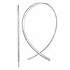 Sterling Silver Rhodium-plated CZ Threader Earrings