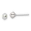 Sterling Silver Polished Geometric Shape Post Earrings