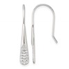 Sterling Silver Polished CZ Drop Dangle Earrings