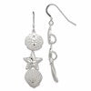 Sterling Silver Sand Dollar, Starfish and Shell Earrings
