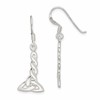 Sterling Silver Twisted Knot Dangle Earrings