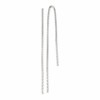 Sterling Silver Polished Twisted Spiral Bar Threader Earrings