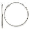 Sterling Silver 1.3mm Hoop Earrings