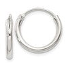 Sterling Silver 2mm Hoop Earrings