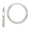 Sterling Silver 2mm Hoop Earrings