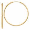Sterling Silver Flash Gold-plated 2mm Endless Hoop Earrings