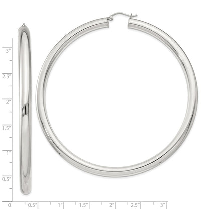Sterling Silver 5mm Round Hoop Earrings