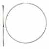 Sterling Silver 2x80mm Endless Hoop Earrings
