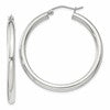 Sterling Silver 3mm Round Hoop Earrings