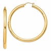 Sterling Silver Flash Gold-plated 4mm Round Hoop Earrings