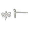 Sterling Silver Polished Dragonfly Children's Post Earrings