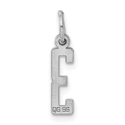 Sterling Silver/Rhodium-plated Elongated Polished Number 3 Charm