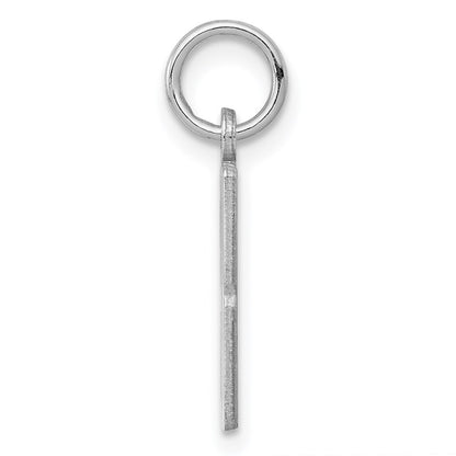 Sterling Silver/Rhodium-plated Elongated Number 88 Charm