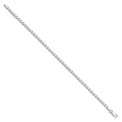 Sterling Silver 3.15mm D/C Flat Anchor Curb Chain