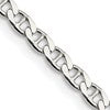 Sterling Silver 3.15mm D/C Flat Anchor Curb Chain