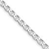 Sterling Silver Rhodium-plated 4.0mm D/C Flat Anchor Curb Chain