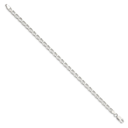 Sterling Silver 4.65mm D/C Flat Anchor Curb Chain