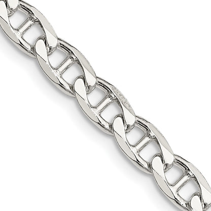 Sterling Silver 5.7mm D/C Flat Anchor Curb Chain