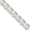 Sterling Silver 8.25mm D/C Flat Anchor Curb Chain