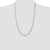 Sterling Silver 3.2mm Beveled Curb Chain