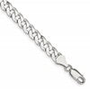 Sterling Silver 6mm Beveled Curb Chain