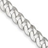 Sterling Silver 7mm Beveled Curb Chain