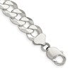 Sterling Silver 12.3mm Beveled Curb Chain