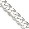 Sterling Silver 14mm Beveled Curb Chain