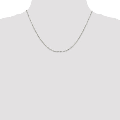 Sterling Silver 2mm Rolo Chain Anklet