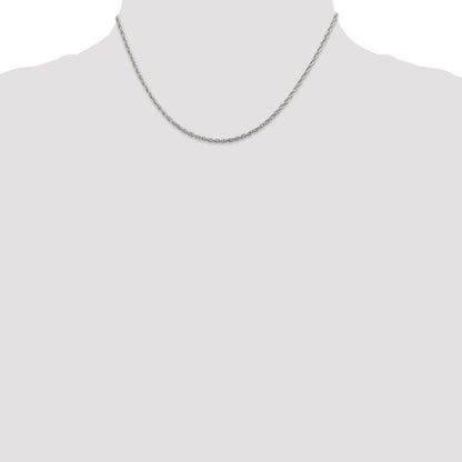 Sterling Silver 2mm Loose Rope Chain