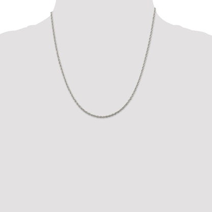 Sterling Silver 2mm Loose Rope Chain