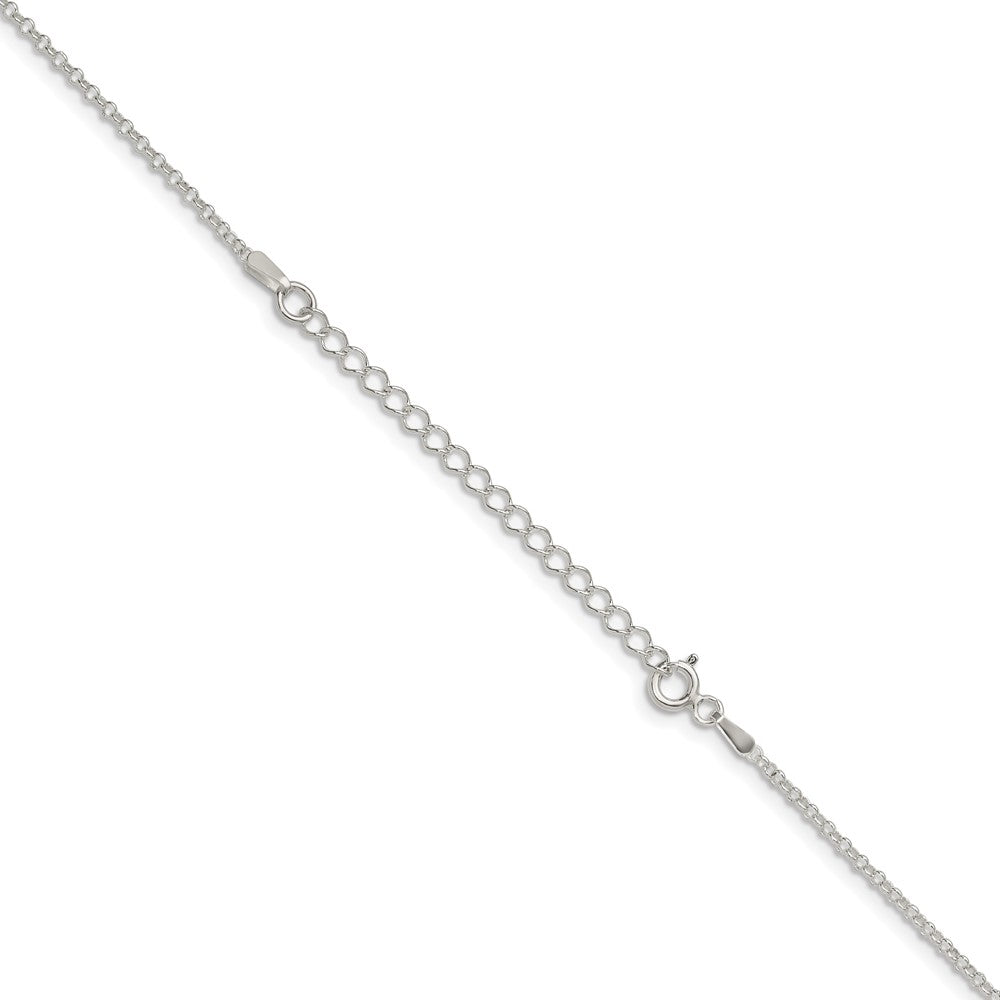 Sterling Silver 1.5mm Rolo Chain w/2in ext.