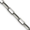 Sterling Silver Antiqued 4.8mm Elongated Open Link Chain